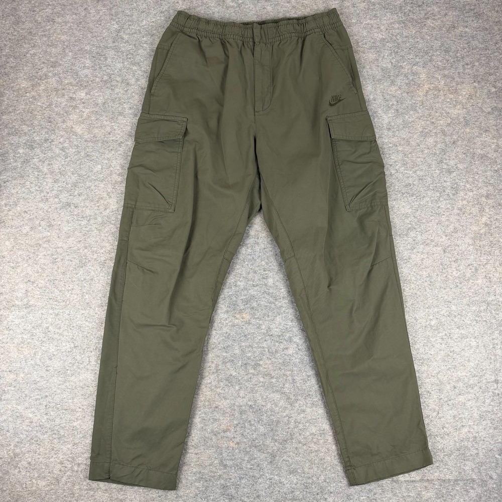 Nike Sportswear Woven Unlined Utility Cargo Pants 28" Green Mens Large L